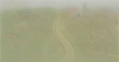 Side-by-side comparison of a permaculture homestead and a sustainable agriculture farm