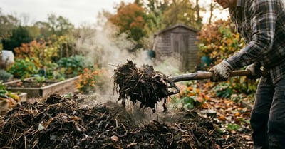 Composting and soil health illustration