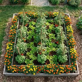 Companion planting in action