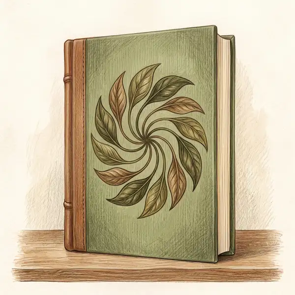 Illustration of a book about the twelve permaculture design principles